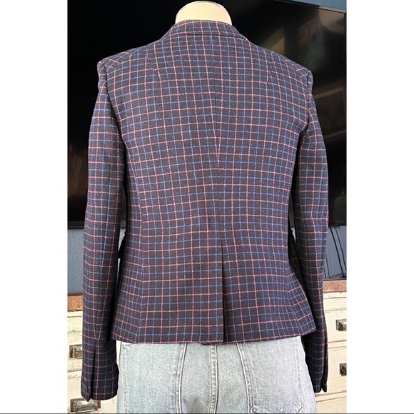 Rag & Bone Nancie Plaid Blazer Jacket Size 2 - Picture 9 of 16